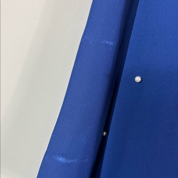 Vintage Royal Blue Pearl Embellished Cardigan 12 - Picture 5 of 7